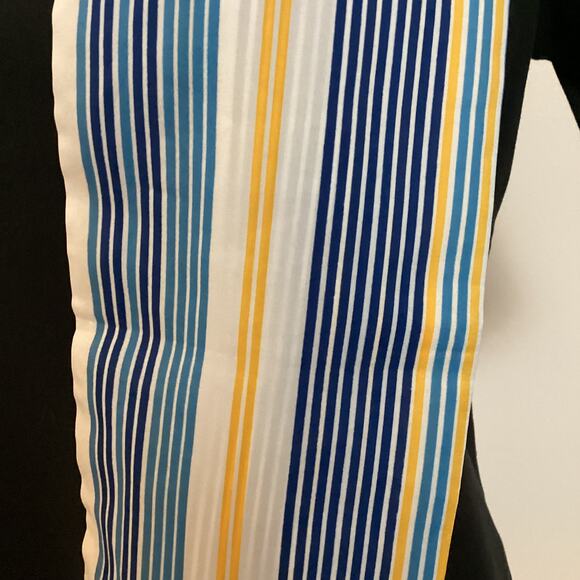 Vintage Scarf Charlie by Revlon Perfume Rectangle Sash Tie Belt Striped USA - Picture 6 of 9